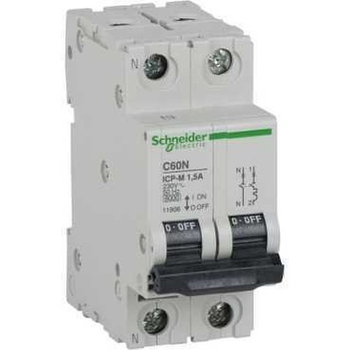 SCHNEIDER ELECTRIC - Interruptor automático control potencia C60N ICP-M 1P+N 3A