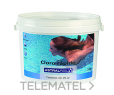 ASTRALPOOL - TABLETAS CLORO RAPIDO(EN BOTE 5Kg)