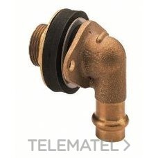 CONEX/BANNINGER - CODO PASAMUROS P4093G 15x1/2IGx3/4AGx35