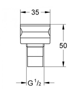GROHE - TOMA RAPIDA P/FLEXO REFERENCIA 46092