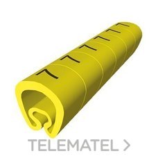 UNEX - Señalización PVC plástico 7-18mm -E-amarillo