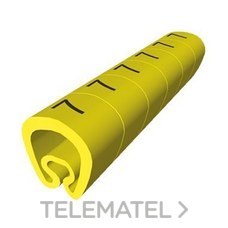 UNEX - Señalización PVC plástico 7-18mm -Q-amarillo